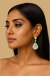 generate a female face wearing this earrings (3)