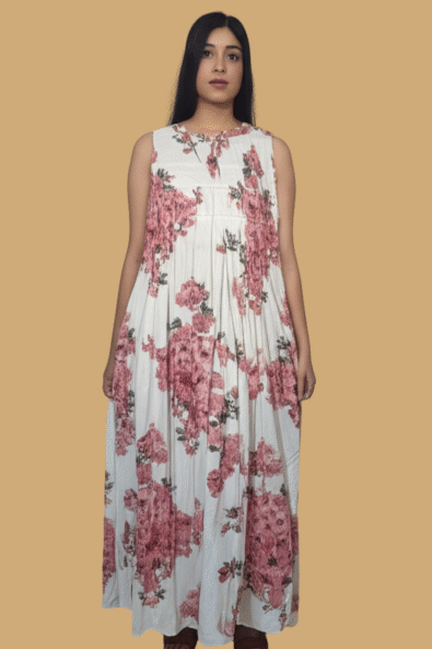 Pure cotton a line top